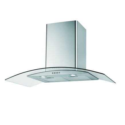 Lamona 60cm curved glass extractor LAM2505 Lamona Glass Extractors