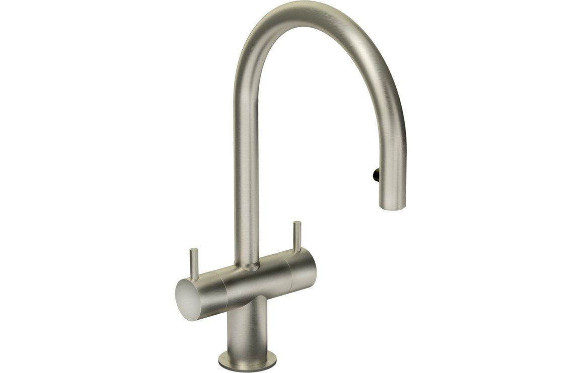 Abode Hesta Mixer Tap w/Pull Out - Brushed Nickel