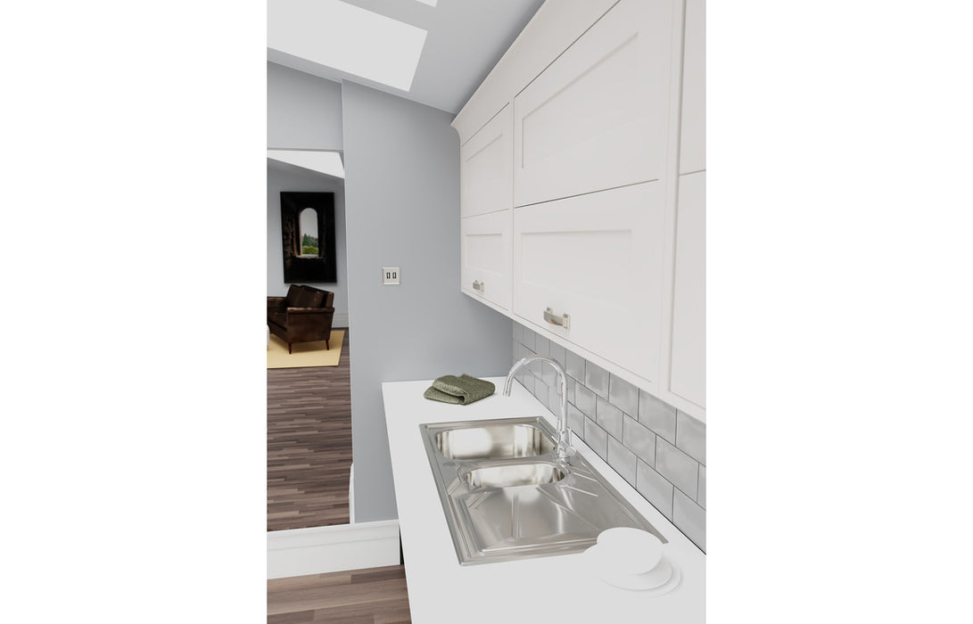 Abode Matrix 1.5B LHMB Undermount St/Steel Sink & Nexa Tap Pack