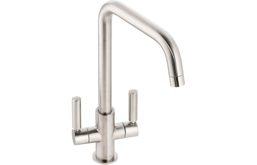 Abode Globe Quad Monobloc Mixer Tap - Brushed Nickel