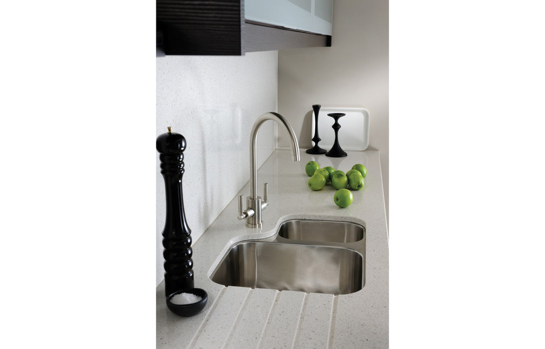 Abode Matrix 1.5B RHMB Undermount St/Steel Sink & Astral Tap Pack