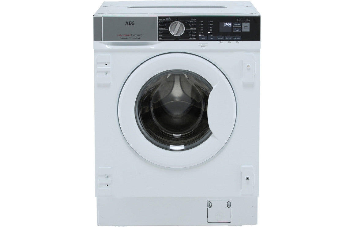 AEG L7FE7461BI Integrated Washing Machine, 7kg Load, A+++ Energy Rating ...