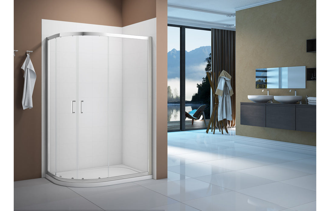 Merlyn Vivid Boost 1200x800mm 2 Door Offset Quadrant