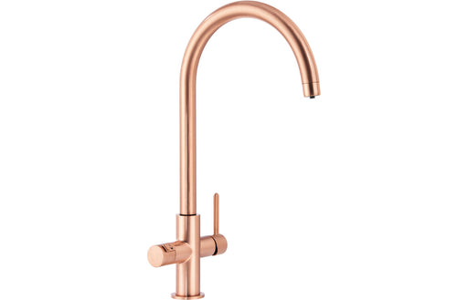 Abode Prothia Swan Spout Slimline Monobloc 3-in-1 Tap - Urban Copper