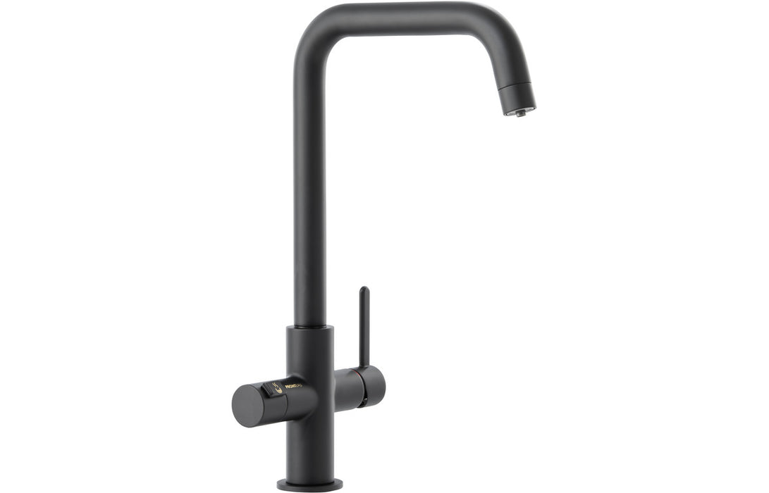 Abode Prothia Quad Spout Slimline Monobloc 3-in-1 Tap - Matt Black