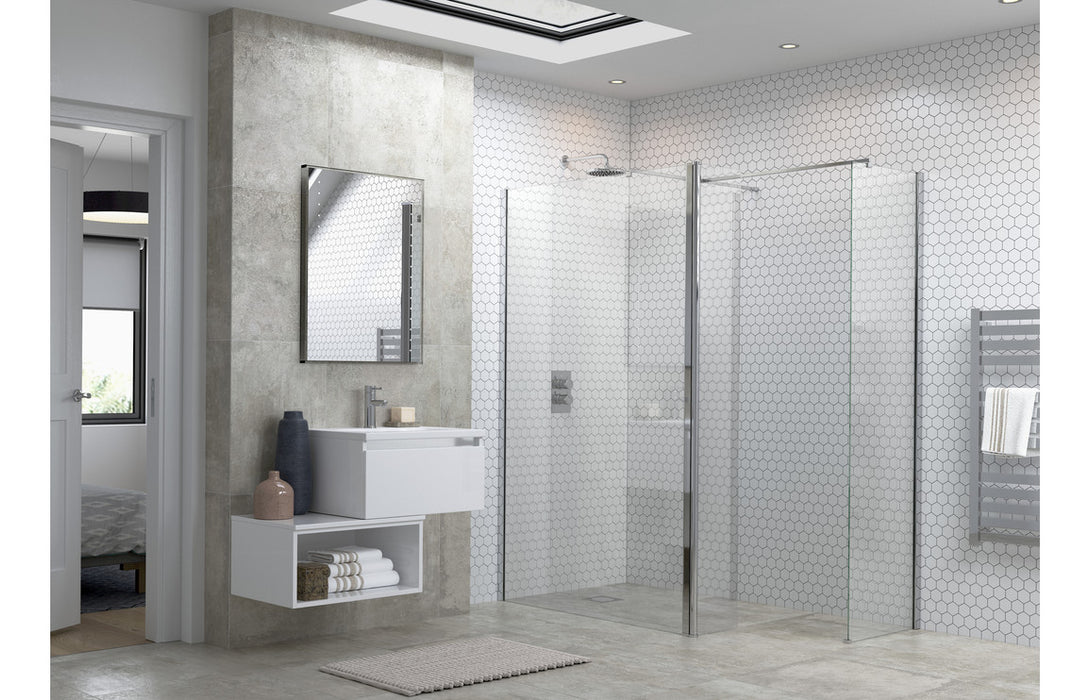 Reflexion Flex Wetroom Panel, Support Bar & 300mm Rotatable Panel - 900mm