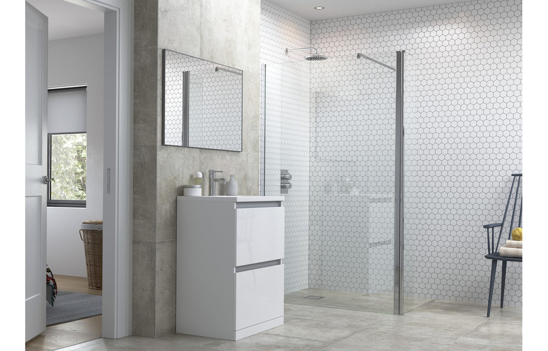 Reflexion Flex Wetroom Panel, Support Bar & 300mm Rotatable Panel - 900mm